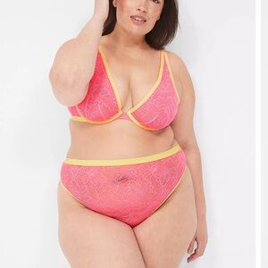 Crush Flower Lace French Thong